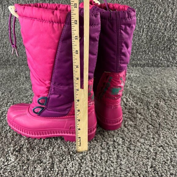 Sorel Snow Boots Youth Girls 5 Pink Purple Removeable Liner Made in Canada - Picture 6 of 13